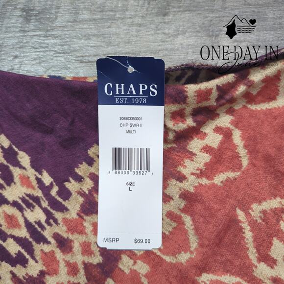 Chaps Pull On Midi Skirt Size L - Picture 2 of 5